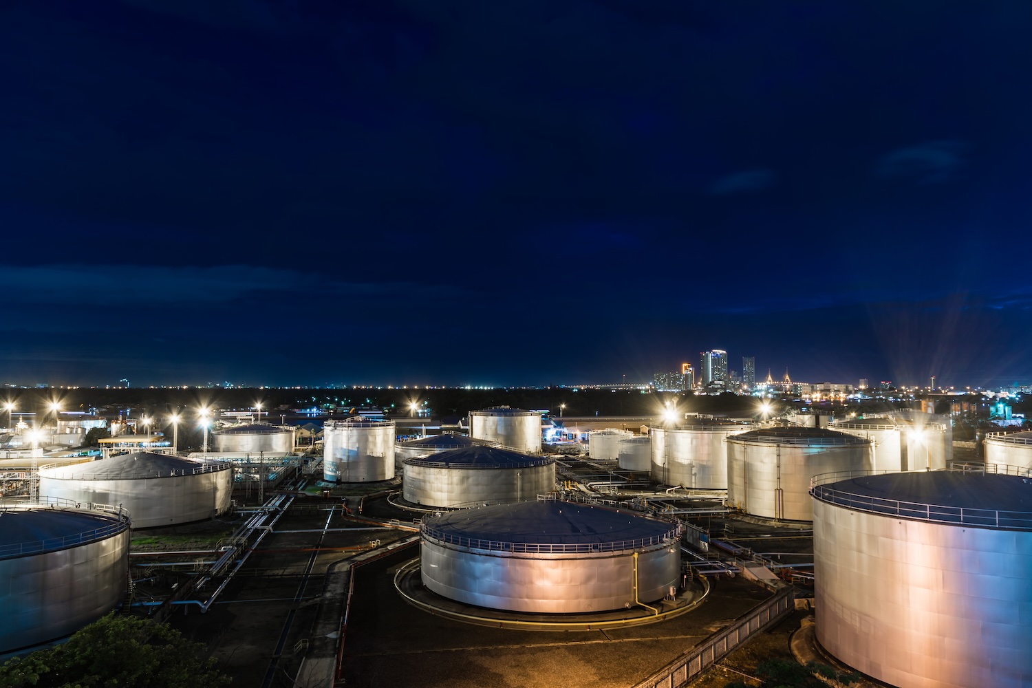 Tanks at night